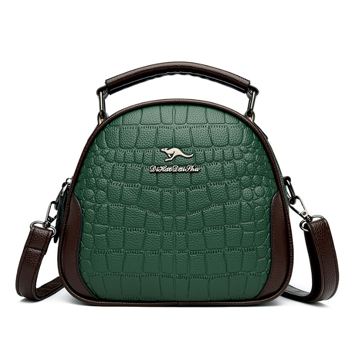 Elite Fashion Leather Handbag - Multi-layer Shoulder Bag (One)