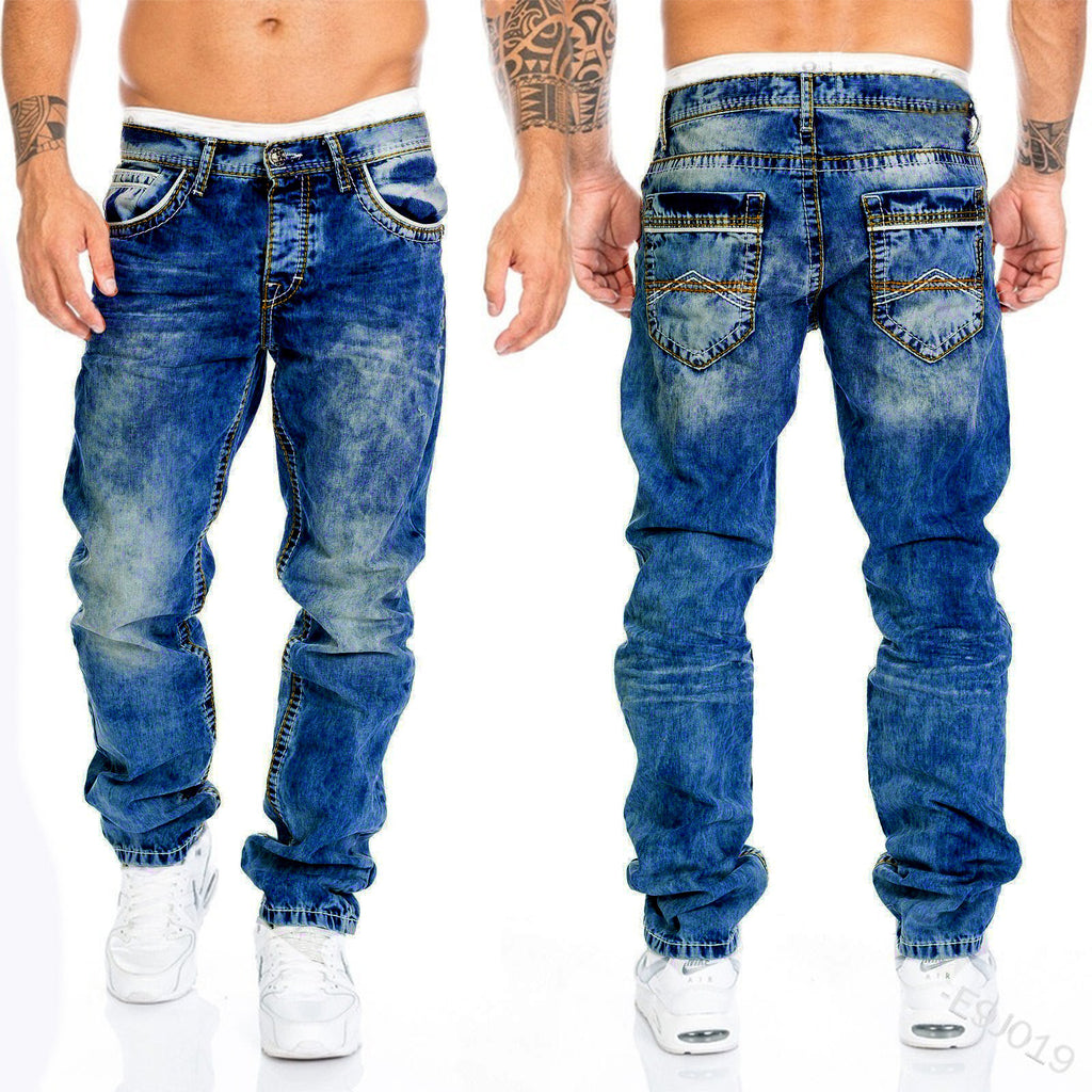 2022 Men's Casual Straight Leg Hip-Hop Jeans