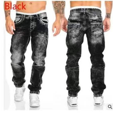 2022 Men's Casual Straight Leg Hip-Hop Jeans