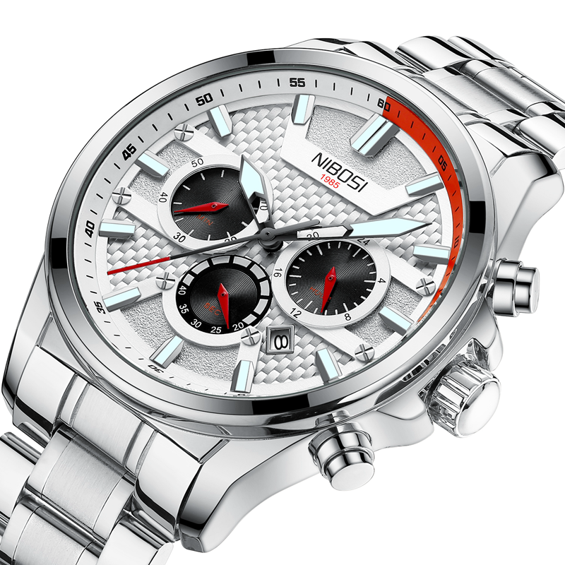 Multifunctional Waterproof Quartz Men's Watch with Three Eyes