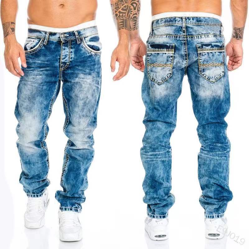 2022 Men's Casual Straight Leg Hip-Hop Jeans