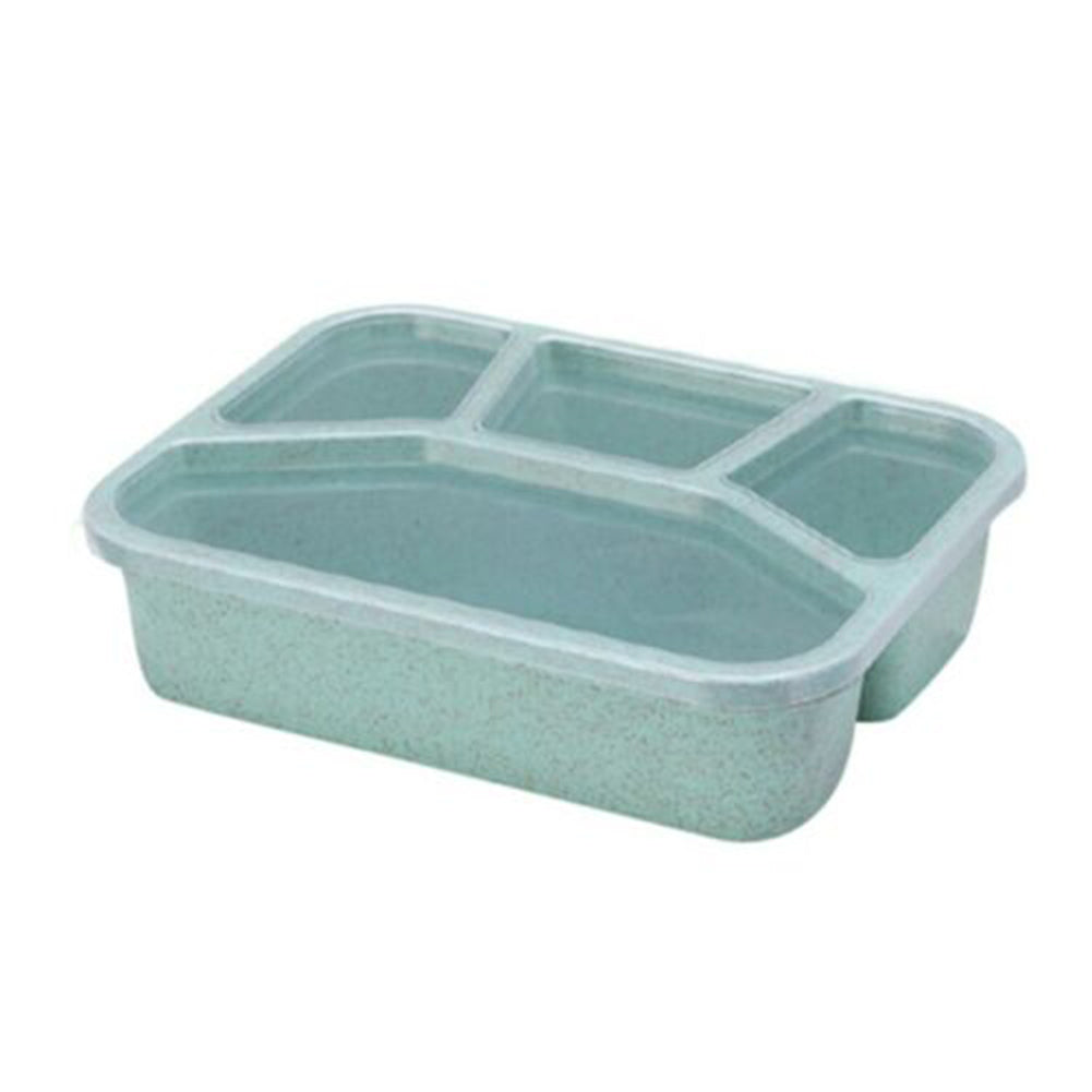 Wheat Straw Bento Box - Square Divided Meal Container