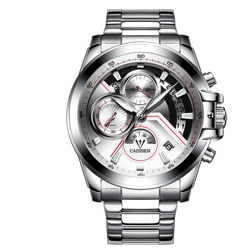 Cardisen Men's Multi-Function Quartz Watch with Three Eyes