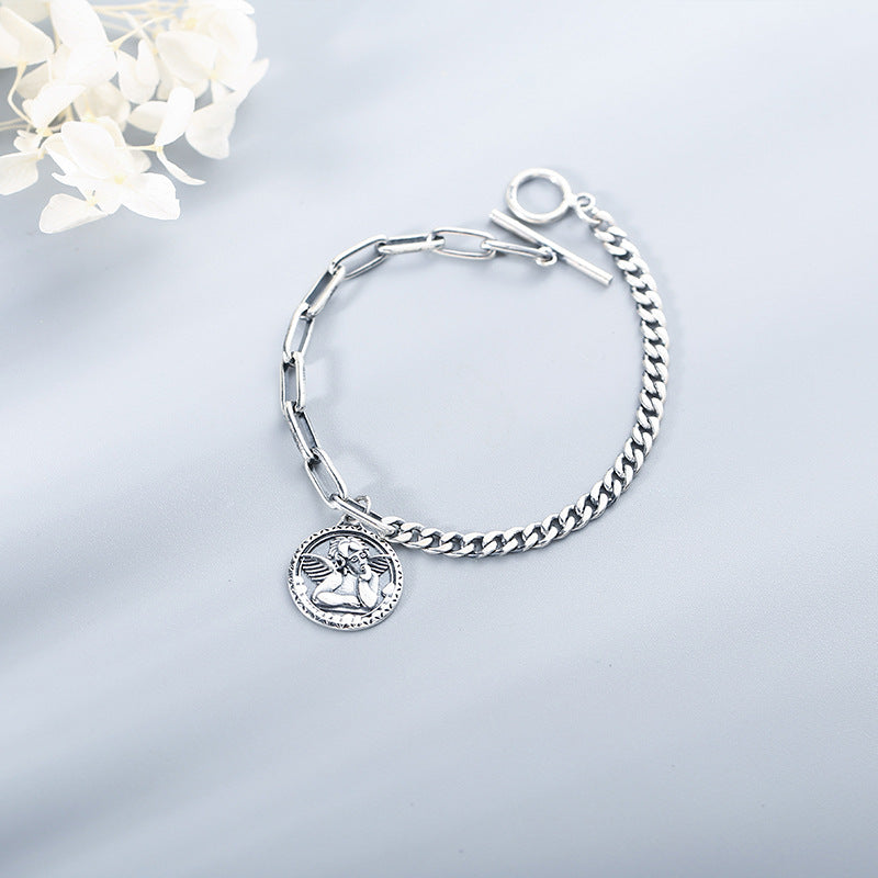 Angel Bracelet in S925 Sterling Silver Vintage Design