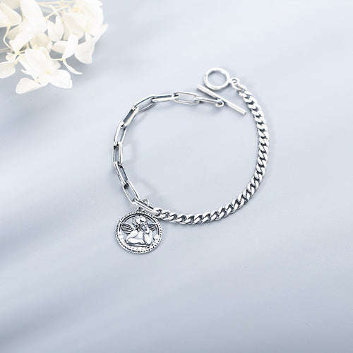 Angel Bracelet in S925 Sterling Silver Vintage Design