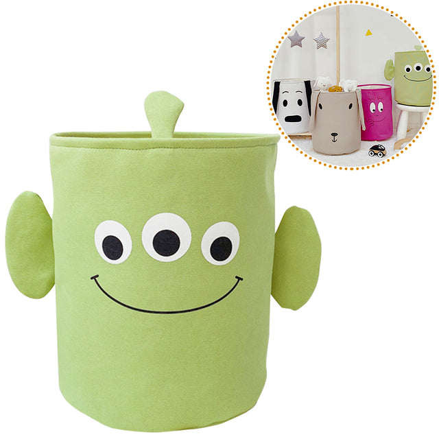 Cartoon Animals Three-Layer Laundry Basket Organizer