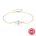 S925 Sterling Silver Vintage Pearl Bracelet
