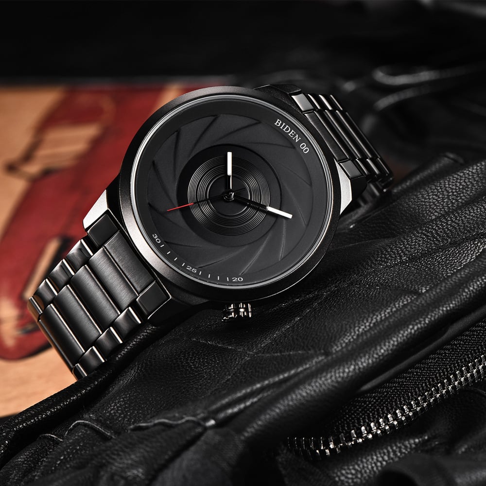 Men's Fashion Steel Band Watch with Large Dial