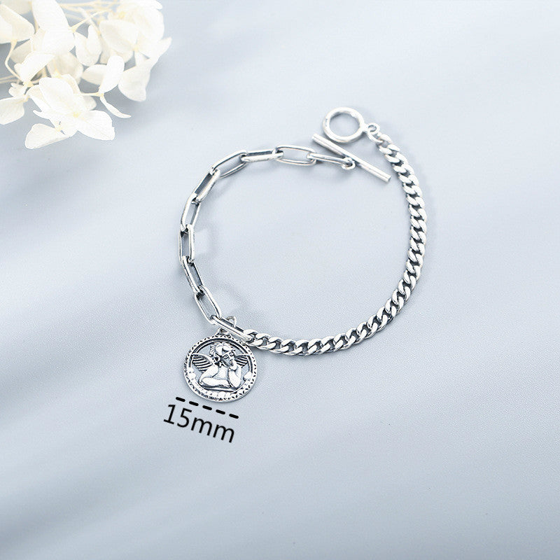 Angel Bracelet in S925 Sterling Silver Vintage Design