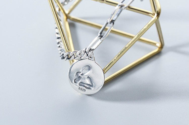 Angel Bracelet in S925 Sterling Silver Vintage Design
