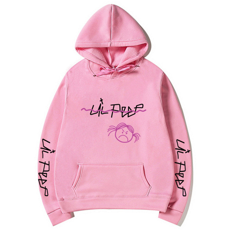 Lil Peep Streetwear Hoodie with Fleece Lining (Unisex)
