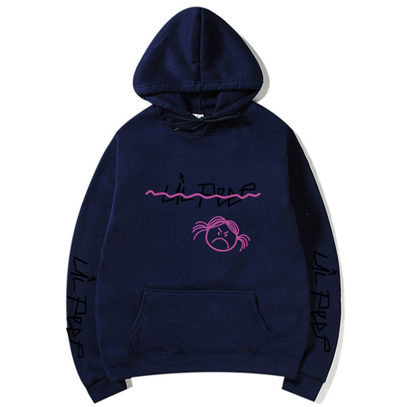 Lil Peep Streetwear Hoodie with Fleece Lining (Unisex)