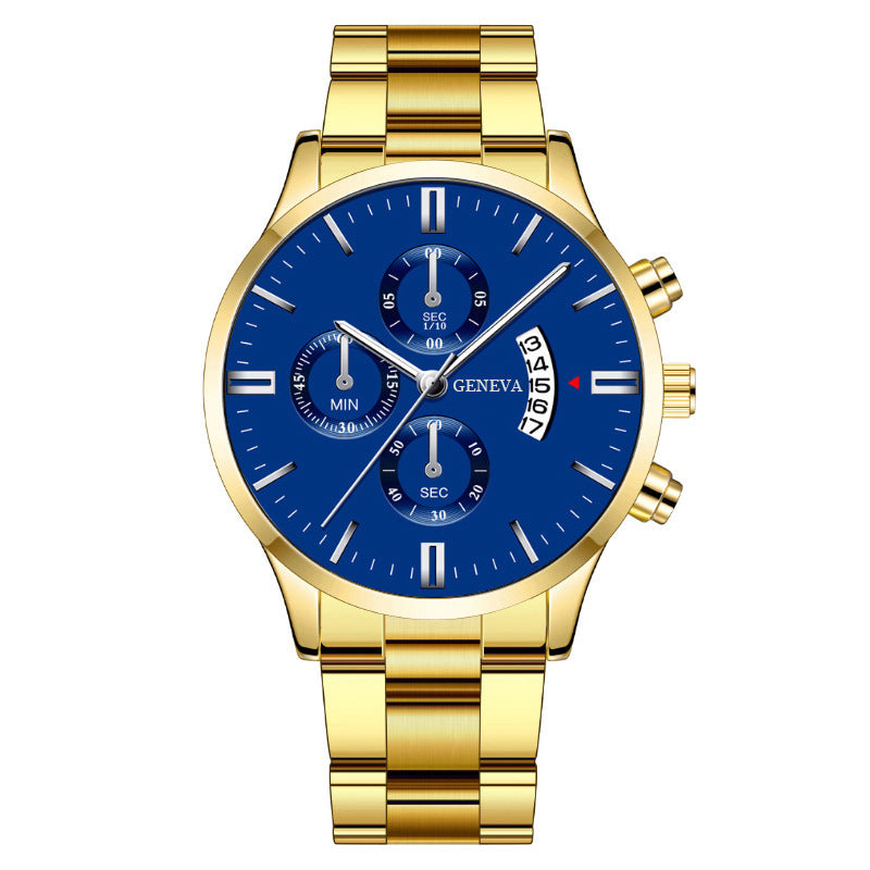 Wholesale Quartz Men's Watch with Steel Band and Large Dial