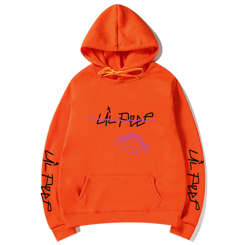 Lil Peep Streetwear Hoodie with Fleece Lining (Unisex)