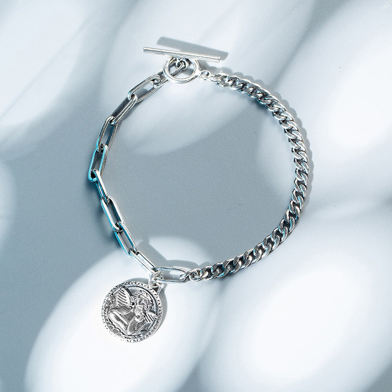 Angel Bracelet in S925 Sterling Silver Vintage Design