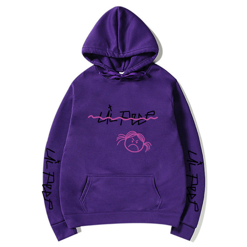 Lil Peep Streetwear Hoodie with Fleece Lining (Unisex)
