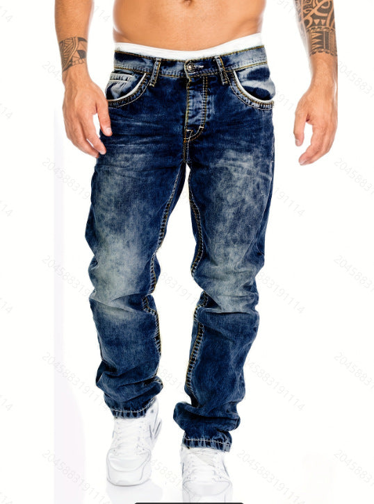 2022 Men's Casual Straight Leg Hip-Hop Jeans