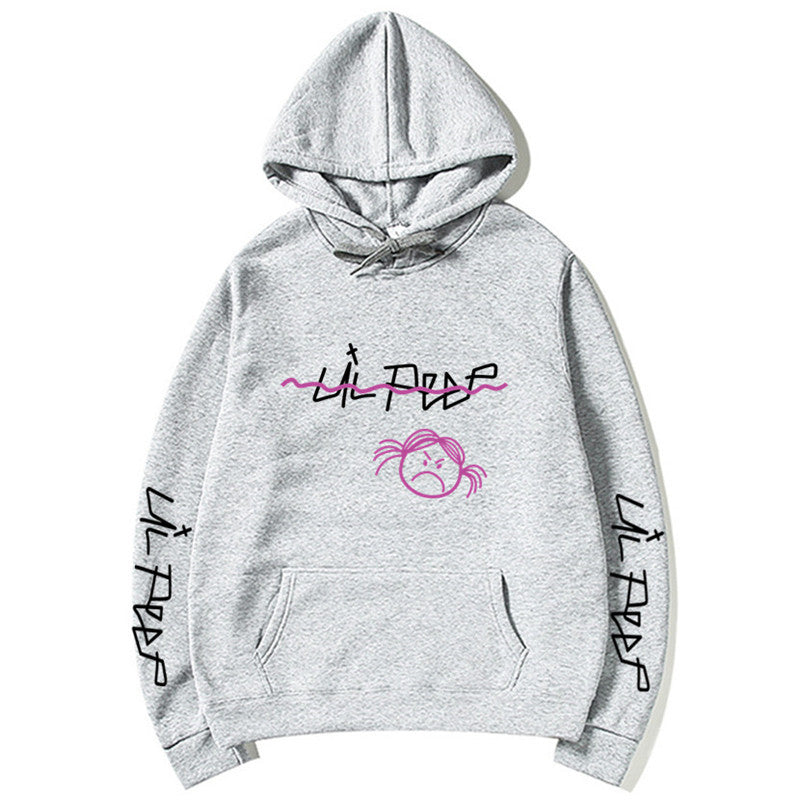 Lil Peep Streetwear Hoodie with Fleece Lining (Unisex)