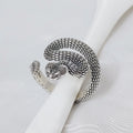 Vintage Thai Silver S925 Snake Ring in Sterling Silver