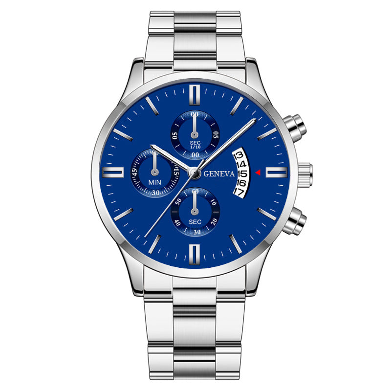 Wholesale Quartz Men's Watch with Steel Band and Large Dial