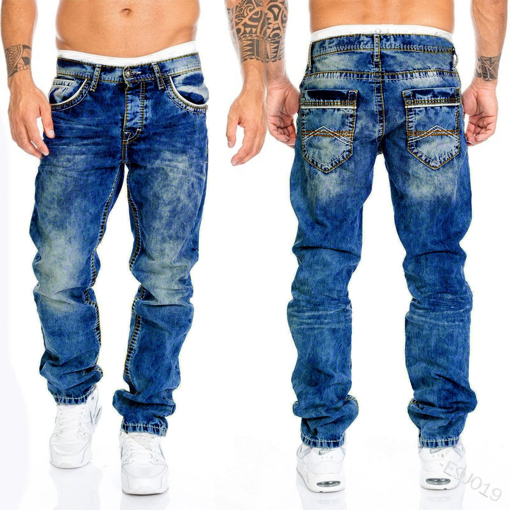 2022 Men's Casual Straight Leg Hip-Hop Jeans