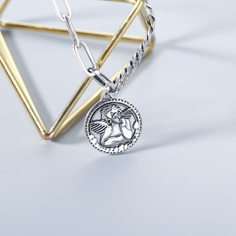 Angel Bracelet in S925 Sterling Silver Vintage Design