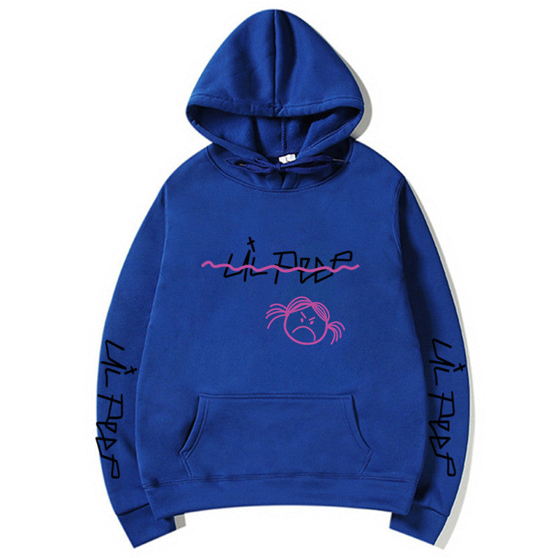 Lil Peep Streetwear Hoodie with Fleece Lining (Unisex)