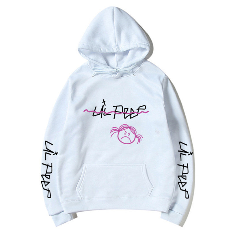 Lil Peep Streetwear Hoodie with Fleece Lining (Unisex)