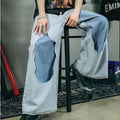 Men's High Street Ripped Wide Leg Jeans