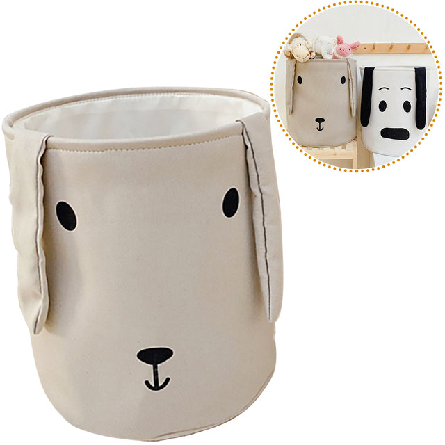 Cartoon Animals Three-Layer Laundry Basket Organizer