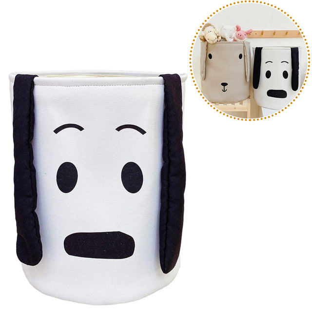 Cartoon Animals Three-Layer Laundry Basket Organizer