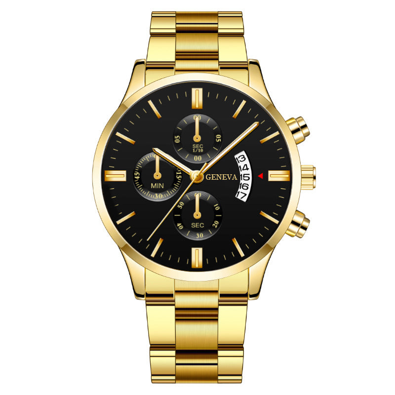 Wholesale Quartz Men's Watch with Steel Band and Large Dial